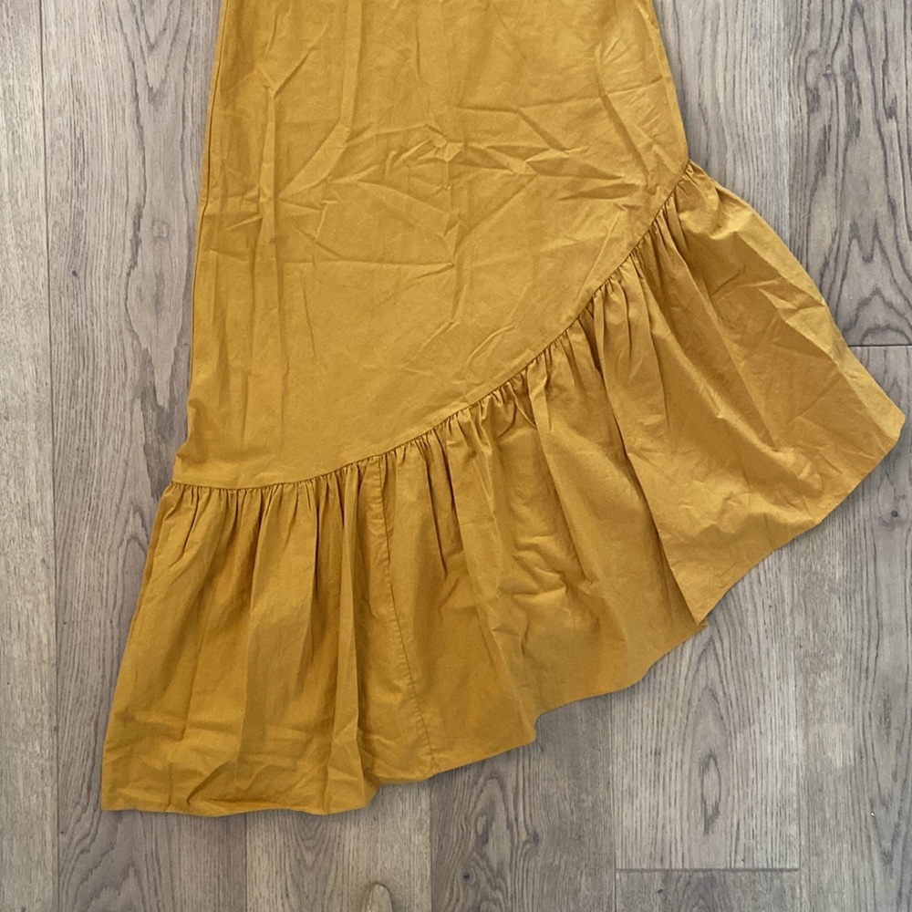 Doen Asymmetrical Rust-Brown Long Sleeve Dress - Picture 7 of 13